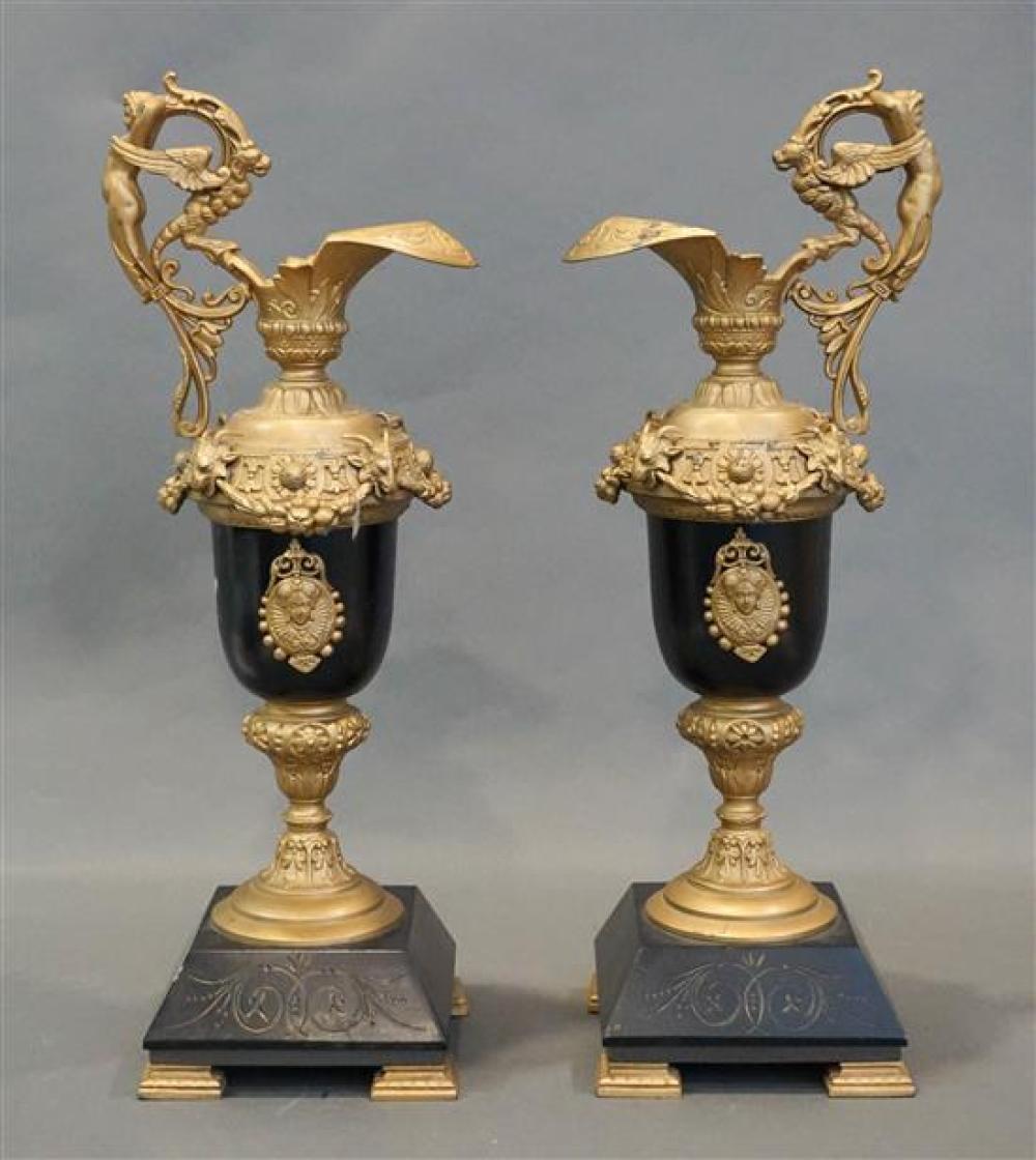 PAIR OF CONTINENTAL BRASS MOUNTED