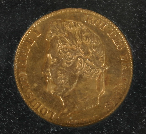 1839 French 20 Francs Gold Coin 4ff30