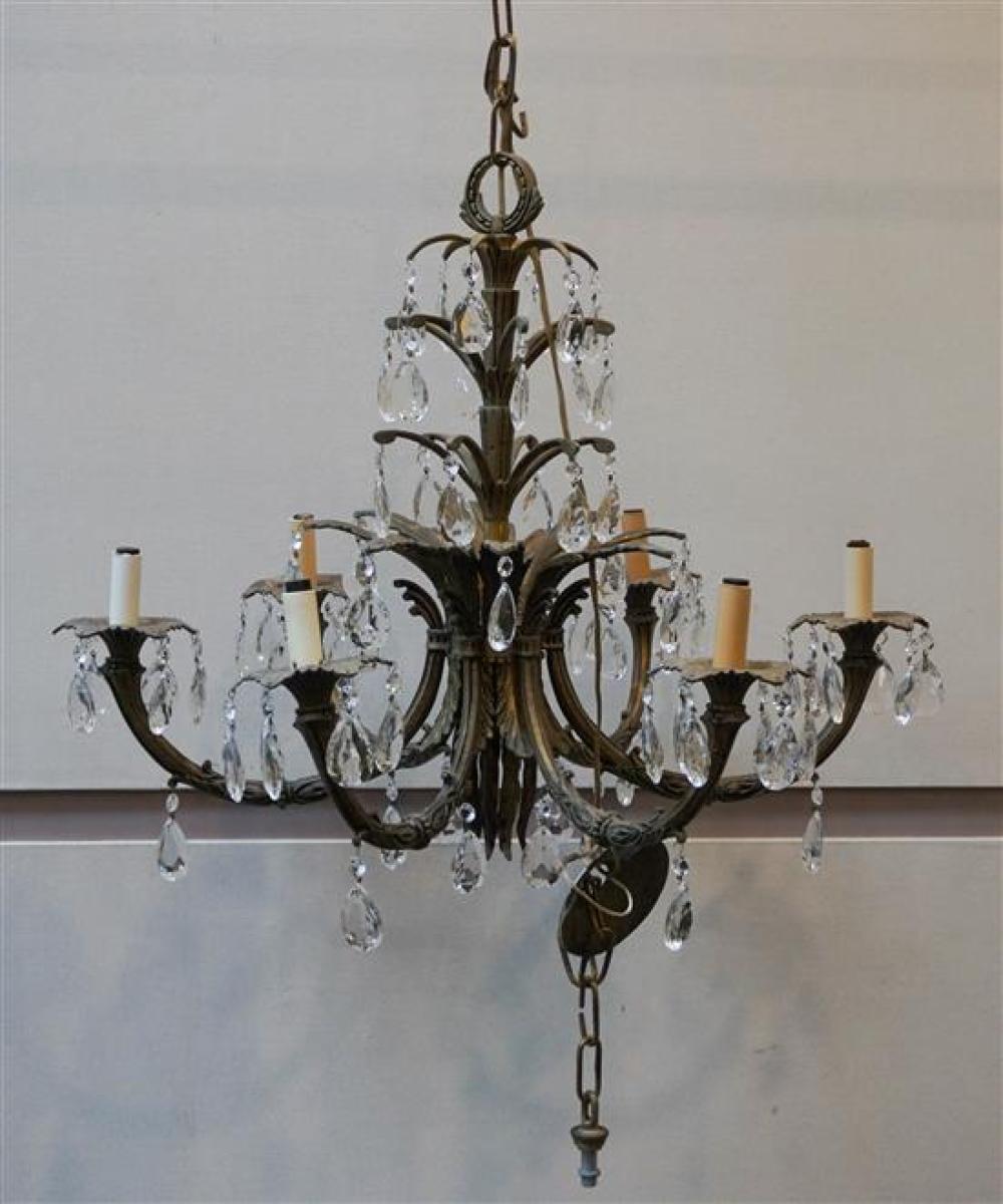 ROCOCO STYLE GILT METAL SIX LIGHT 31f80e