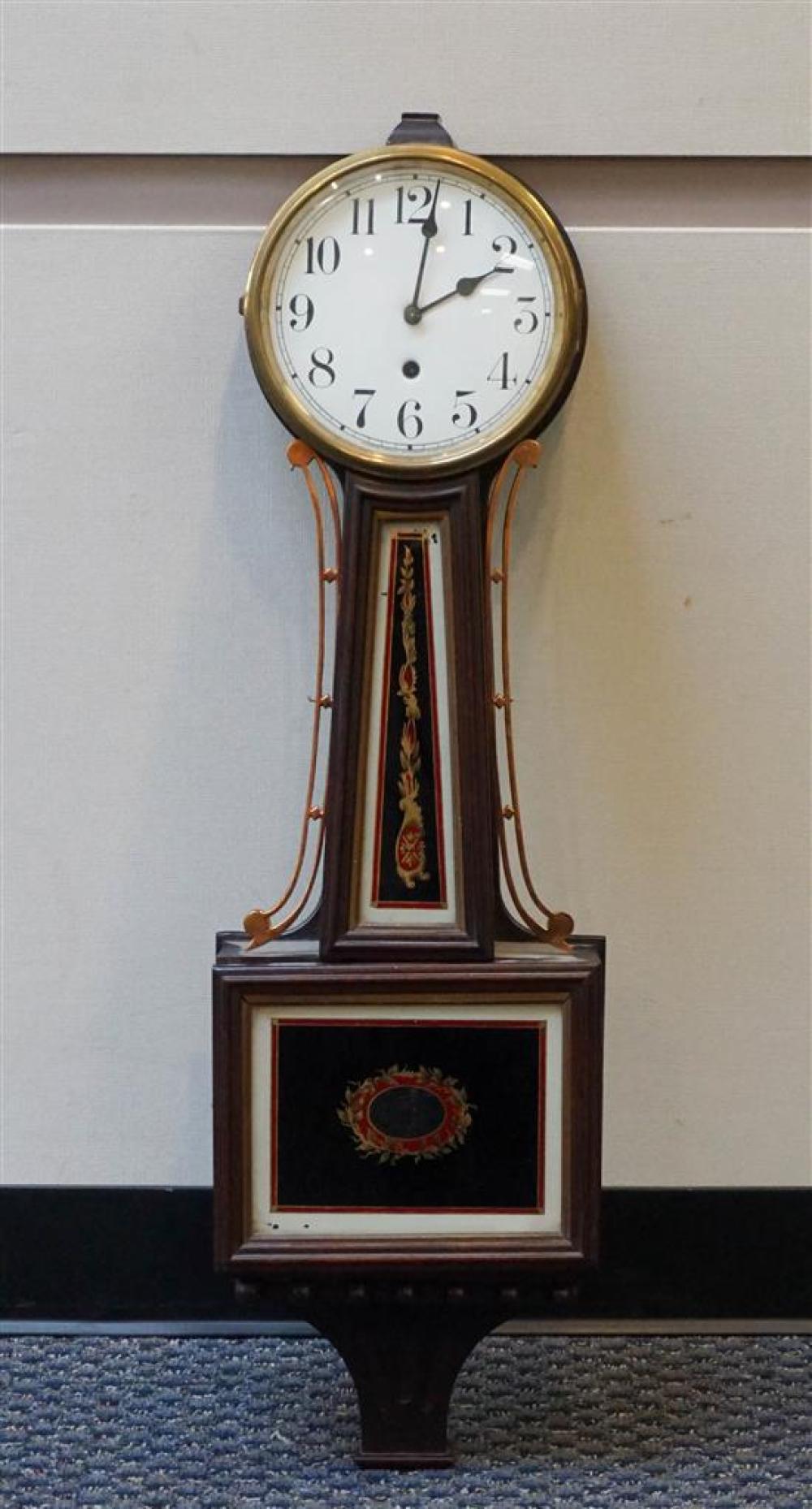 WATERBURY CLOCK CO MAHOGANY GLOMIS  31f809