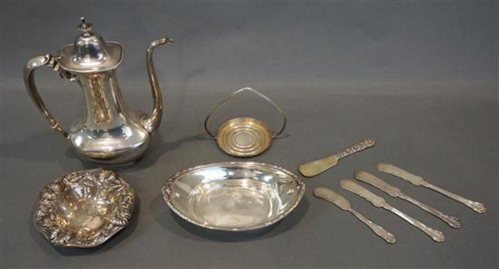 FOUR AMERICAN STERLING SILVER HOLLOWARE