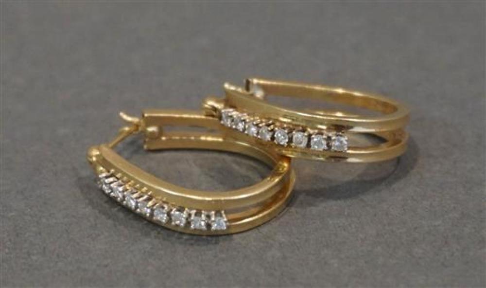 PAIR OF 14-KARAT YELLOW-GOLD AND