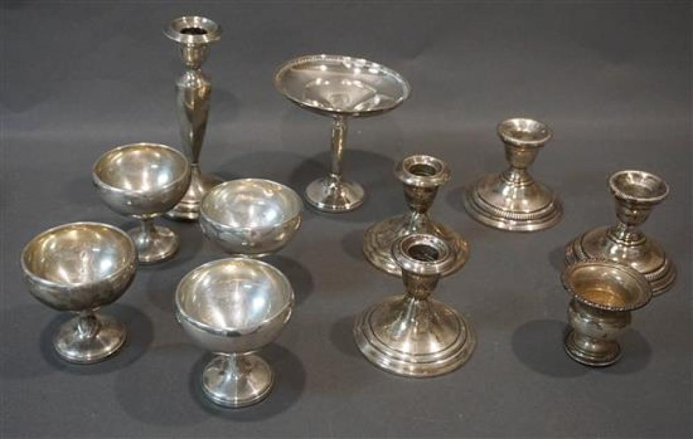 COLLECTION OF ELEVEN WEIGHTED STERLING