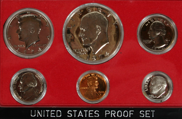 Three 1974 U.S. Mint Proof Sets