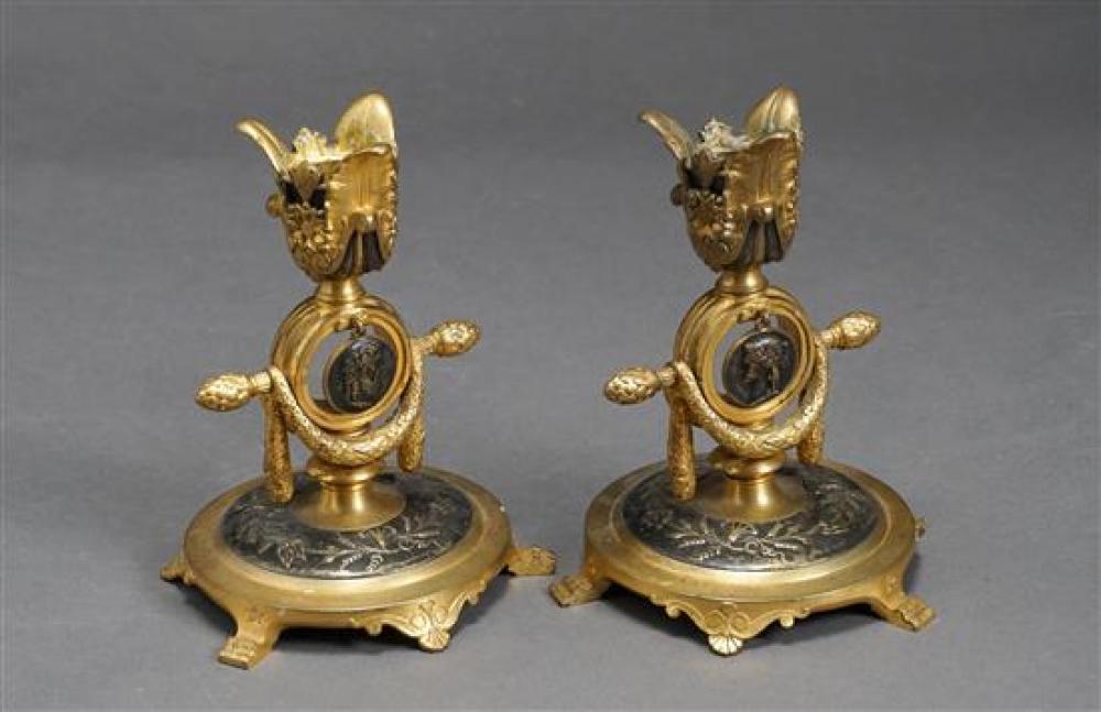 PAIR OF NEOCLASSICAL STYLE PATINATED 31f879