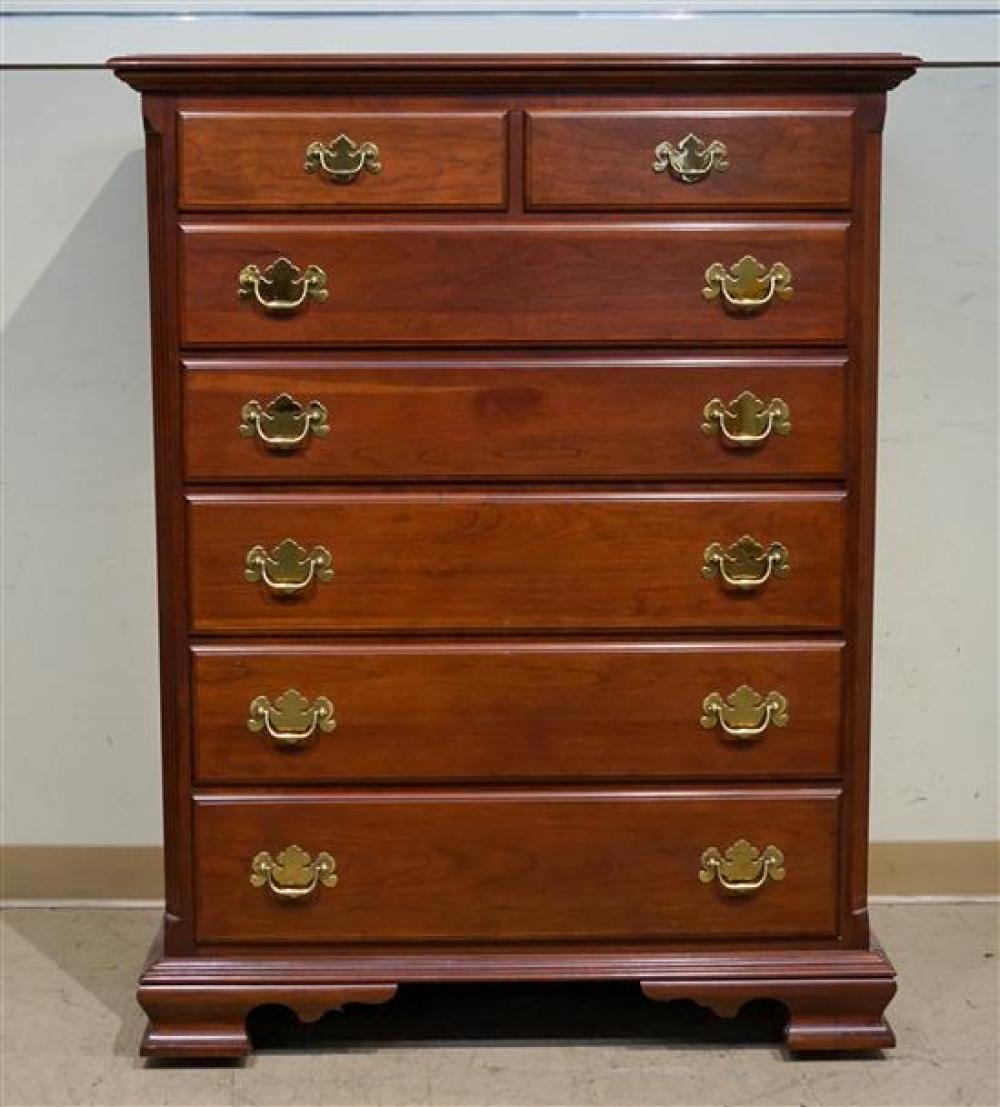 CHIPPENDALE STYLE CHERRY CHEST 31f8b6
