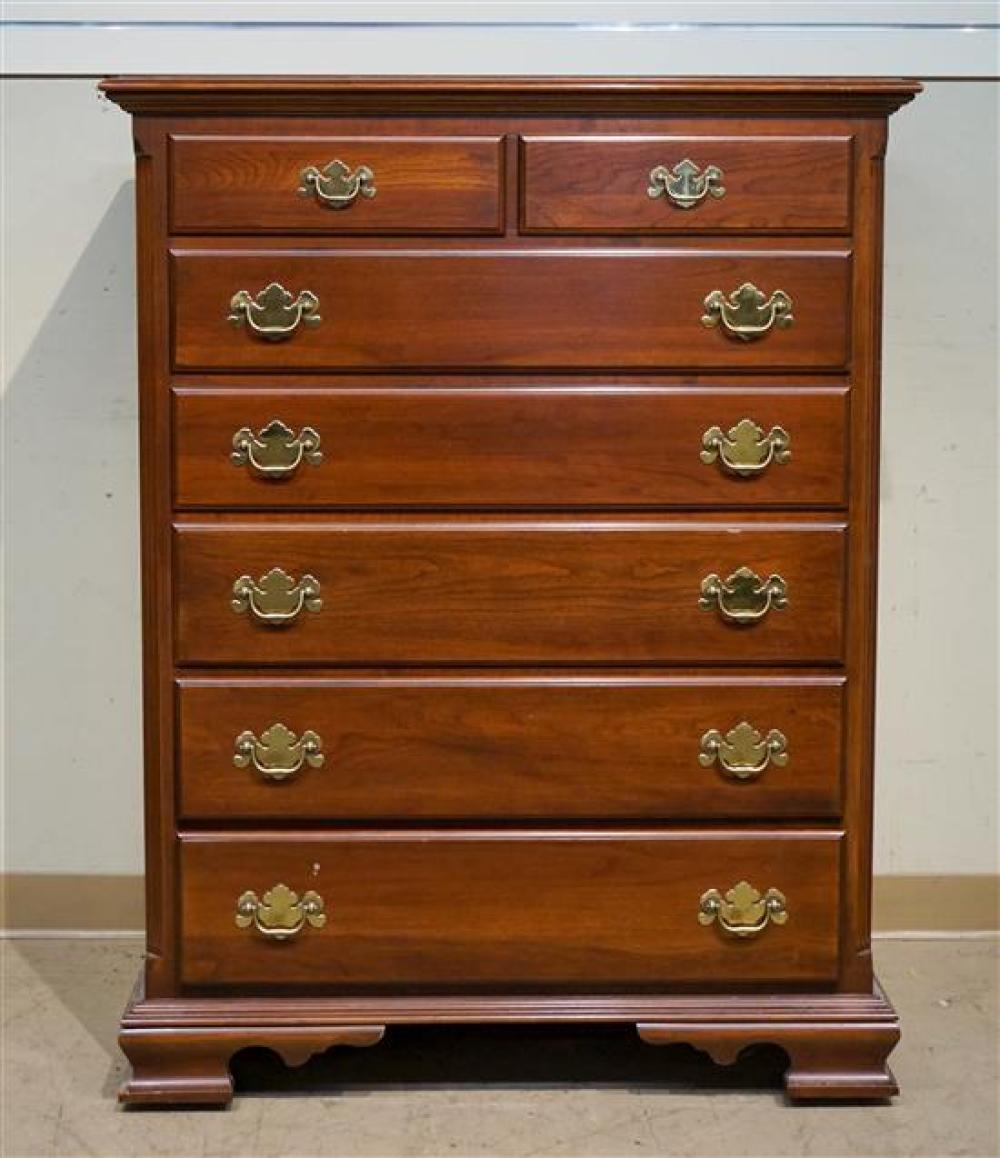 CHIPPENDALE STYLE CHERRY CHEST 31f8b5