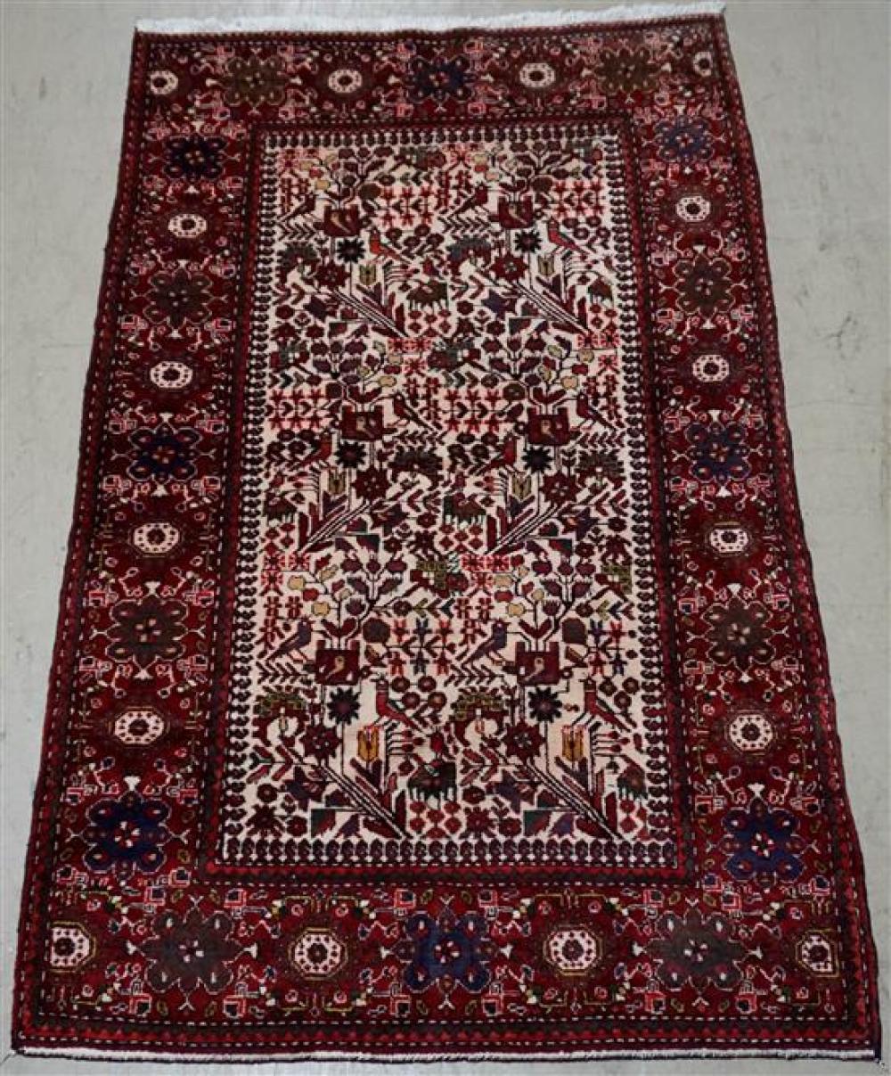 HAMADAN RUG, 7 FT 2 IN X 4 FT 6