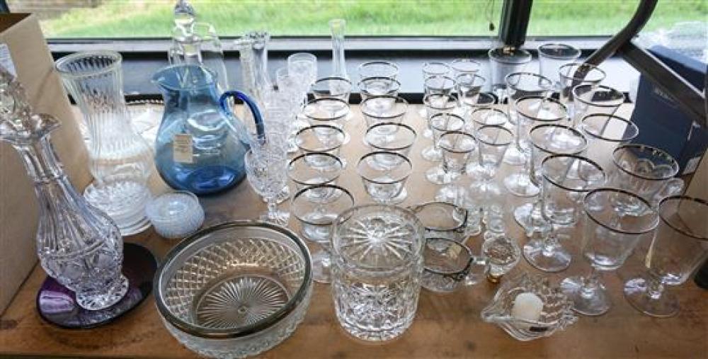 COLLECTION OF CRYSTAL AND GLASS,