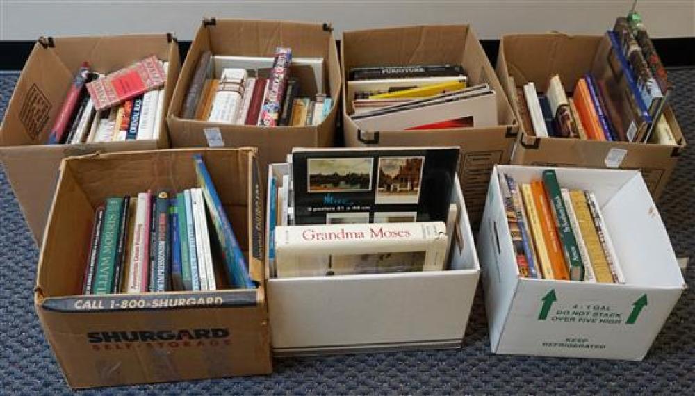 SEVEN BOXES OF BOOKS RELATING TO 31f8da