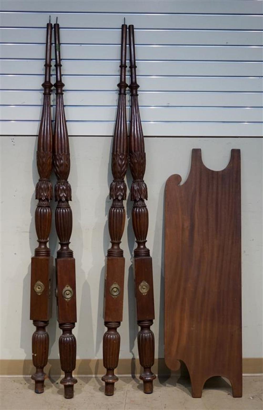 FEDERAL STYLE MAHOGANY DOUBLE CANOPY