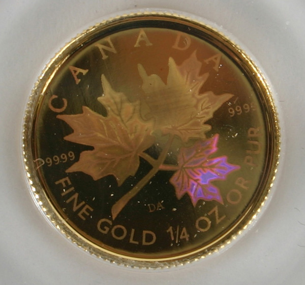 1/2 oz Gold  2001 Canadian Maple