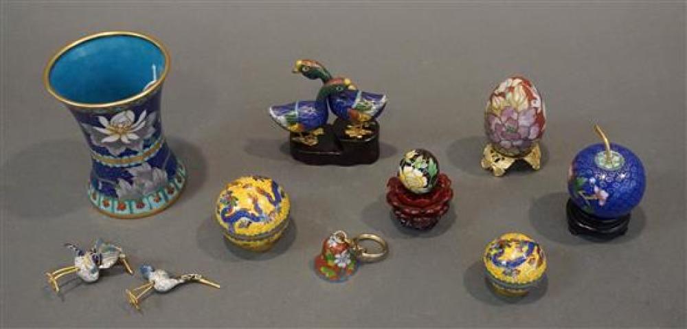 GROUP OF TEN CHINESE CLOISONN  31f996