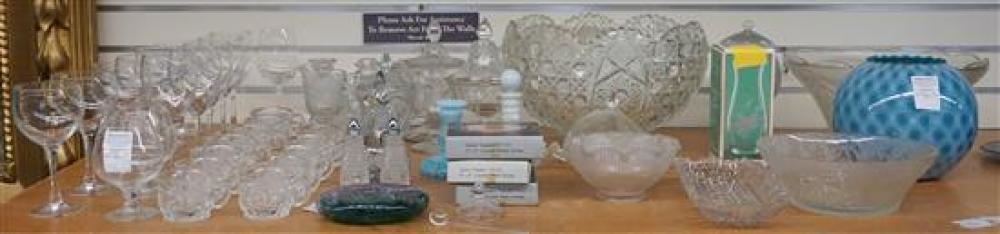 GROUP WITH GLASS PUNCH SET, STEMWARE,