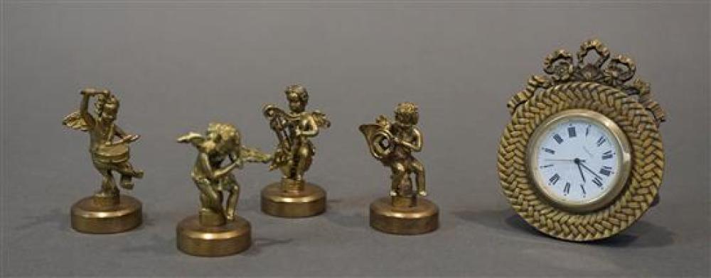 FOUR BRASS ANGEL MUSICIANS AND 31f999