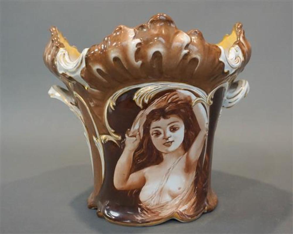 EUROPEAN GLAZED CERAMIC JARDINIèRE,