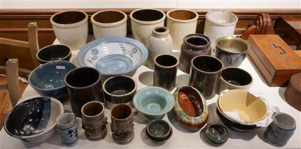 COLLECTION OF STONEWARE AND CERAMIC