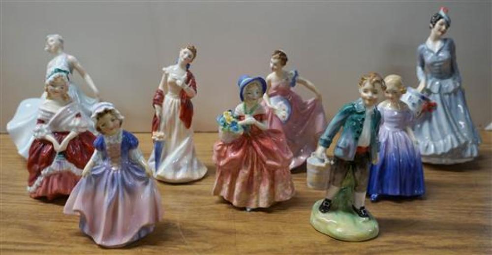 NINE ROYAL DOULTON FIGURINESNine