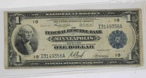 1918 1 National Bank Note Issued 4ff6a