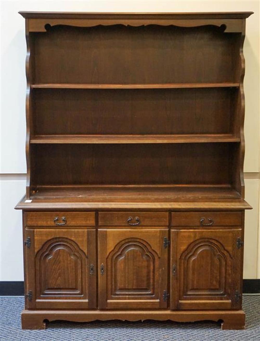 STAINED PINE HUTCH CABINETStained