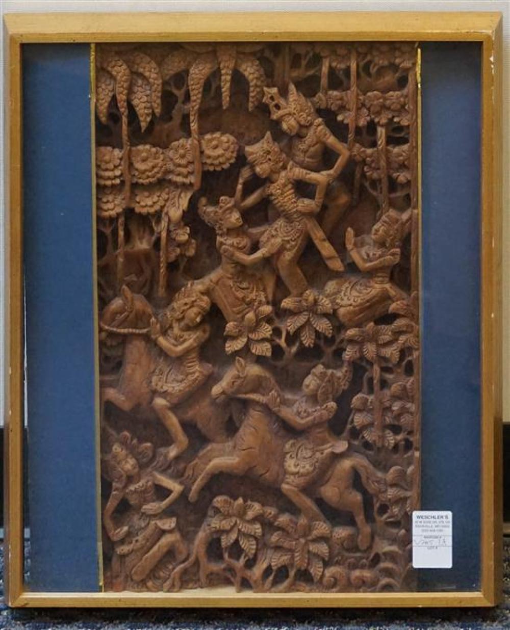 INDIAN CARVED WOOD SCULPTURE OF 31fa60