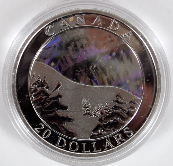 2003 Canada Silver Aurora Borealis Coin