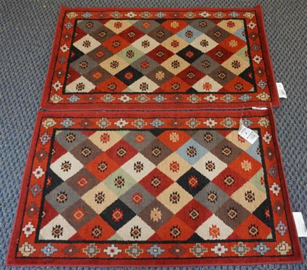 EIGHT MACHINE MADE SCATTER RUGS,