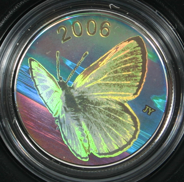 2004 Canadian 50 Cent Silvery Blue