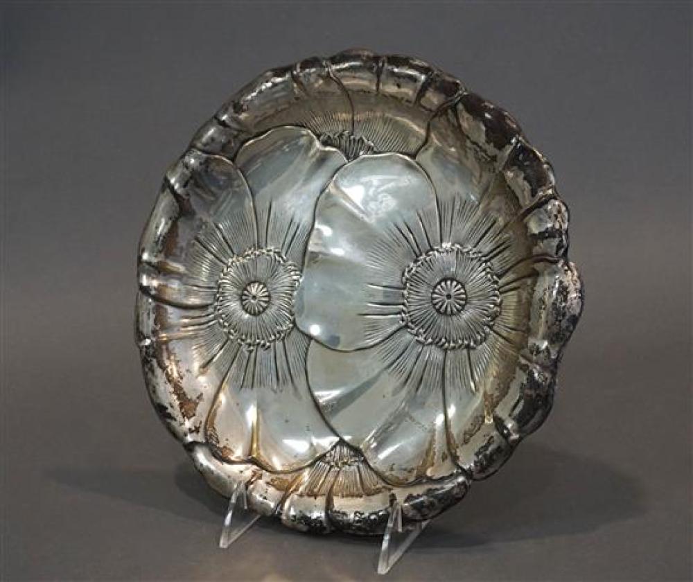 WALLACE STERLING SILVER FLOWER TRAY,