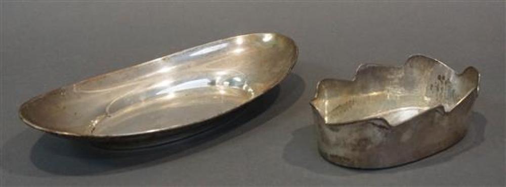 GORHAM STERLING ROLL TRAY AND A