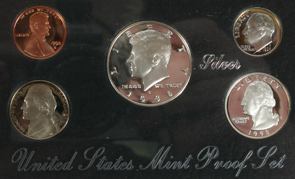 1998 U S Mint Silver Proof Set 4ff88