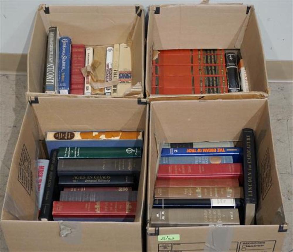 FOUR BOXES WITH BOOKSFour Boxes with