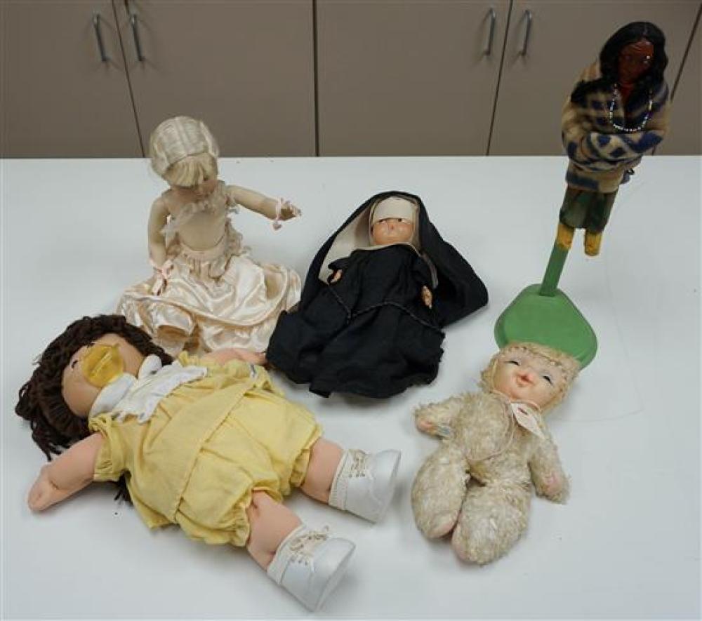 FIVE ASSORTED DOLLSFive Assorted Dolls