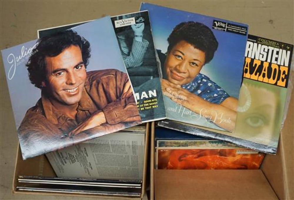 TWO BOXES OF LONG PLAYING RECORDSTwo