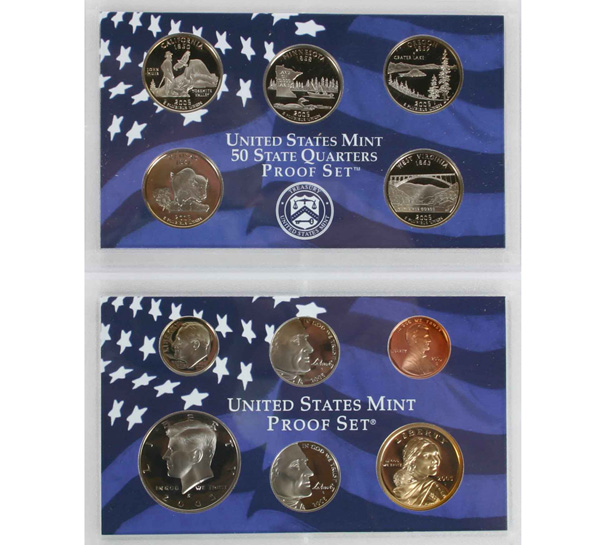 Five 2005 U.S. Mint Proof Set w/