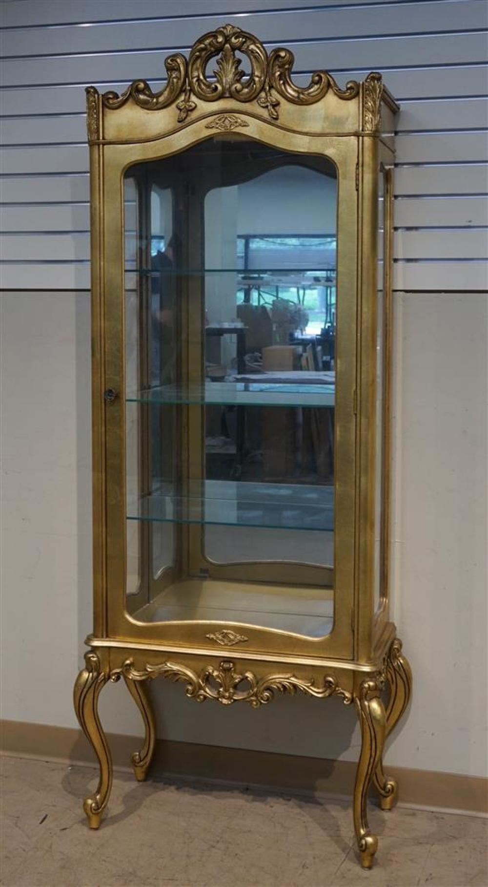 LOUIS XV STYLE GILT PAINTED CURIO 31fc3a