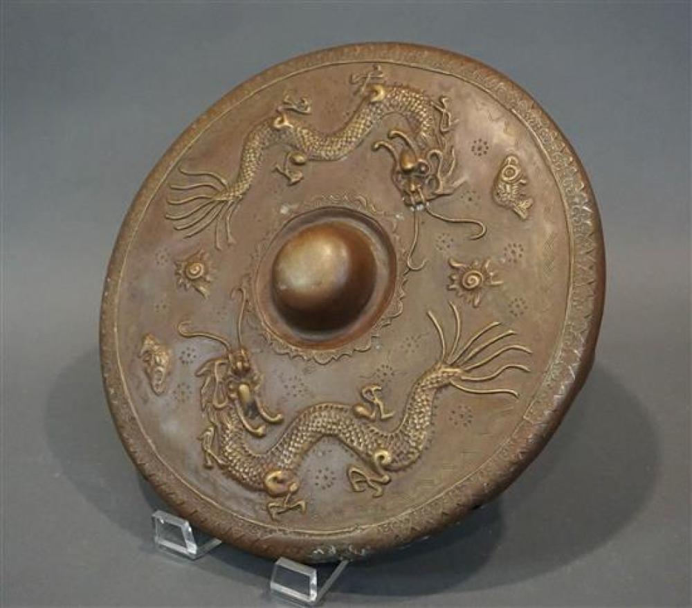 CHINESE COPPER GONG WITH DRAGON 31fc63