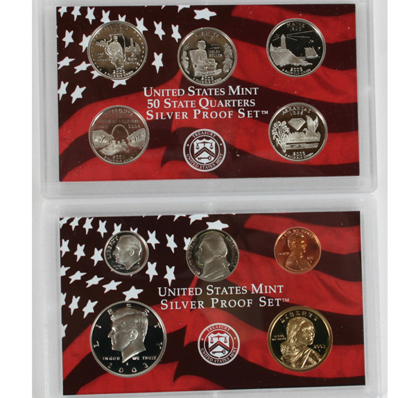 2003 & 2004 US Mint Silver Proof Sets