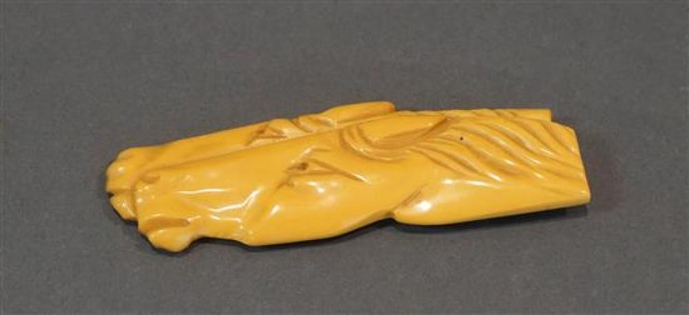 BAKELITE HORSE HEAD PINBakelite