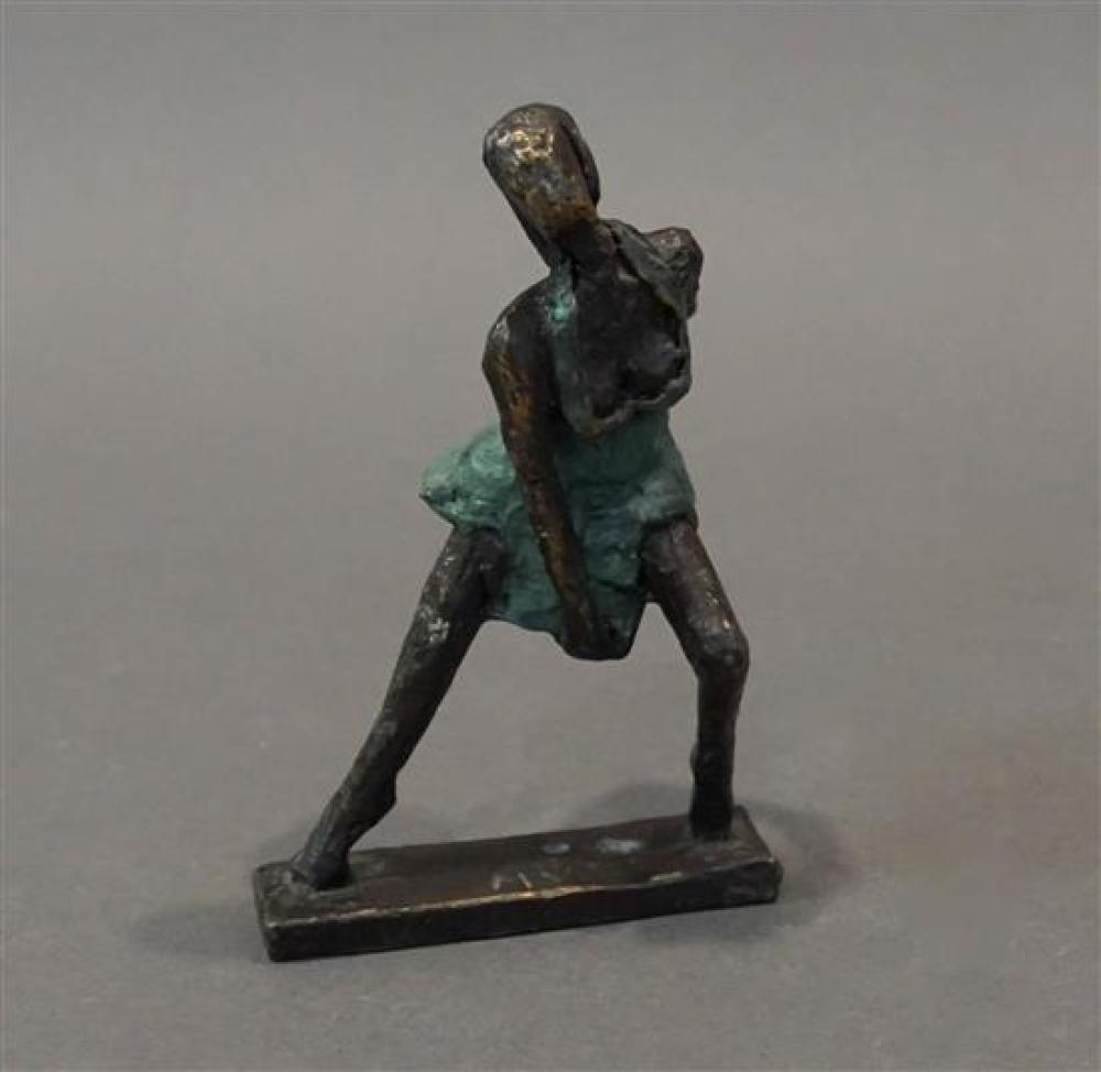 DANCER, PARTIAL COLD PAINTED BRONZE,