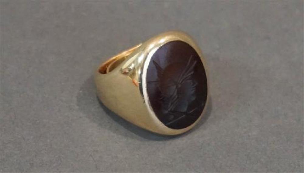 10 KARAT YELLOW GOLD CARNELIAN 31fcba