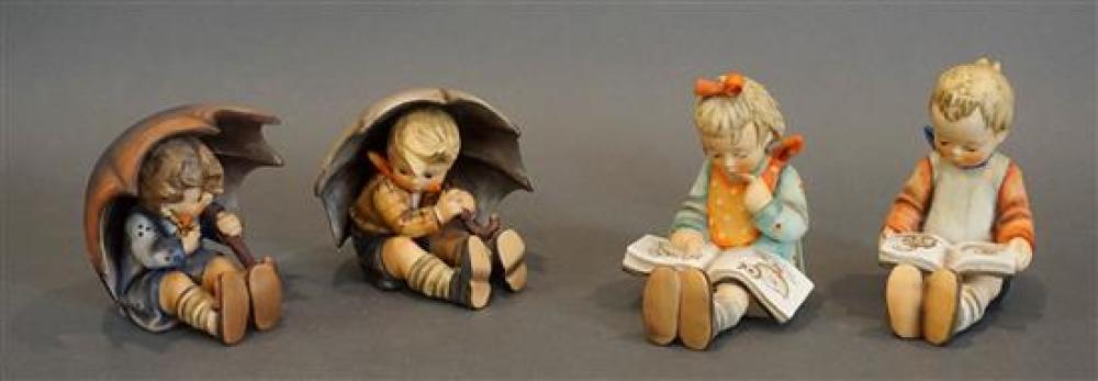 TWO PAIRS OF HUMMEL FIGURINESTwo Pairs