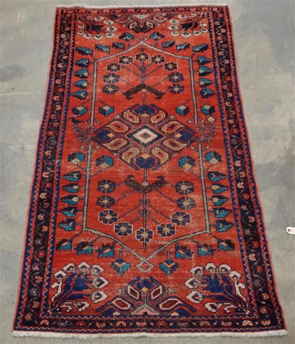 HAMADAN RUG, 6 FT 9 IN X 3 FT 5