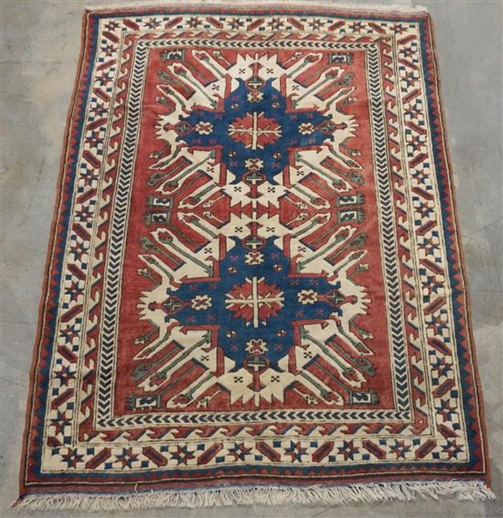 KAZAK 'DOUBLE EAGLE' RUG, 5 FT