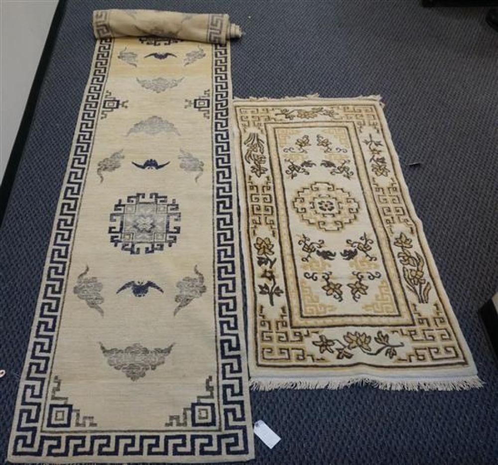 TWO CHINESE DESIGN RUGS LARGER  31fcea