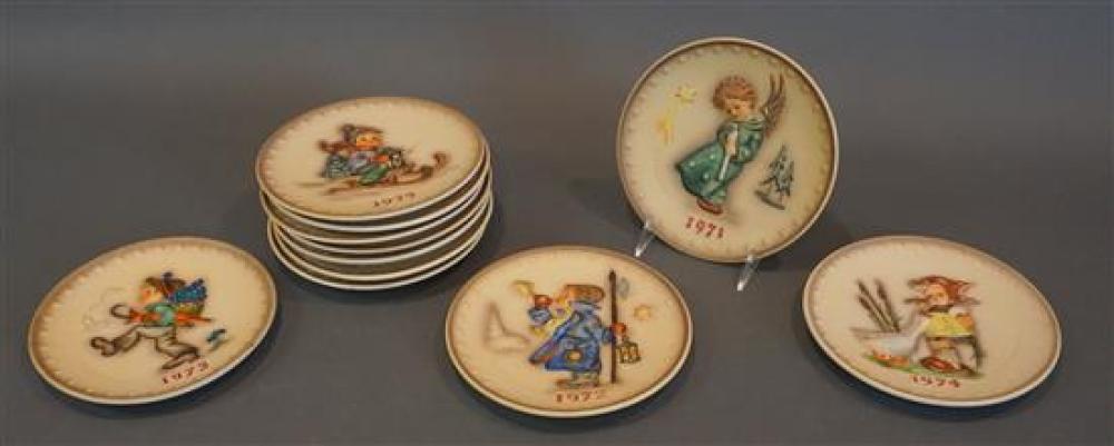 ELEVEN HUMMEL ANNUAL PLATES 1971 1981Eleven 31fced