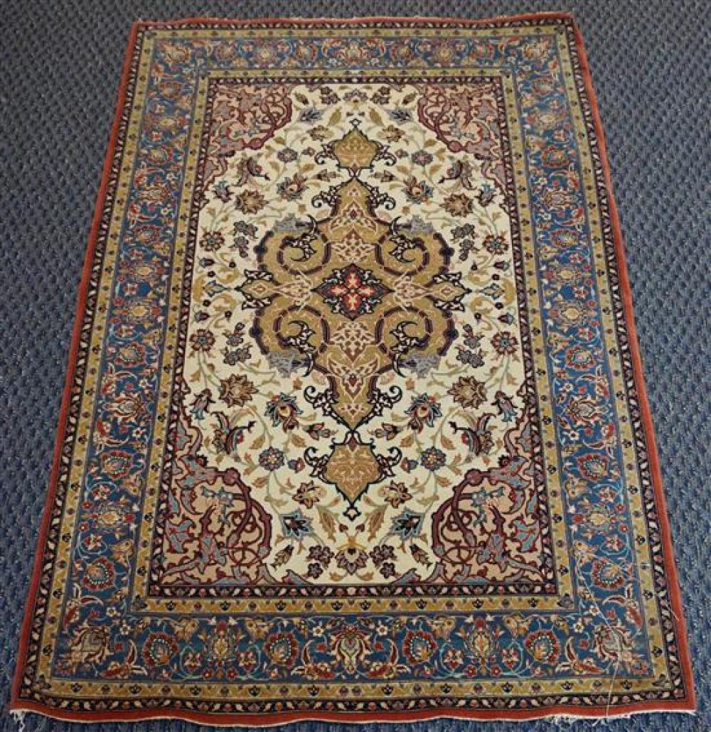 ISPHAHAN RUG, 5 FT 3 IN X 3 FT