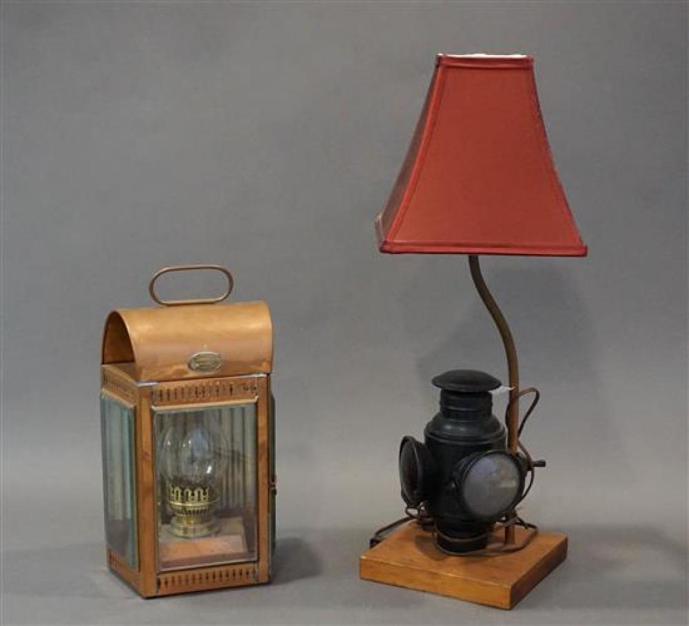 DAVEY & CO. COPPER LANTERN AND DIETZ