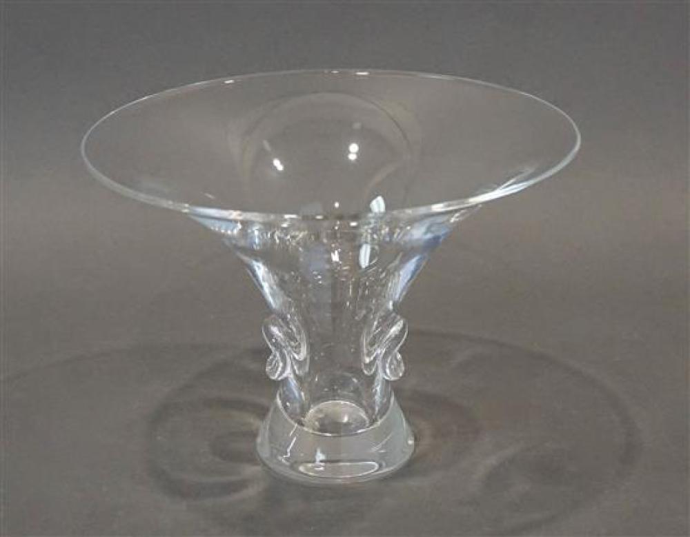 STEUBEN CLEAR CRYSTAL FLARE RIM