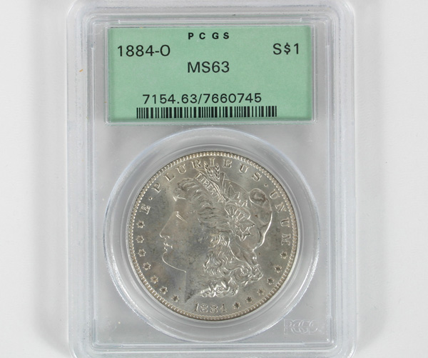 1884-O Morgan Dollar $1 PCGS MS63